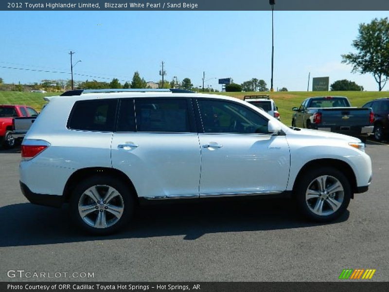Blizzard White Pearl / Sand Beige 2012 Toyota Highlander Limited