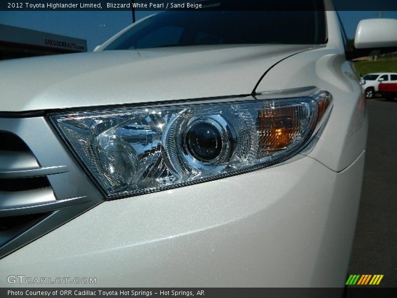 Blizzard White Pearl / Sand Beige 2012 Toyota Highlander Limited