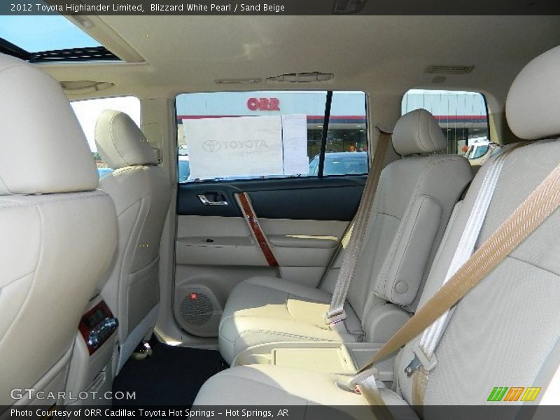 Blizzard White Pearl / Sand Beige 2012 Toyota Highlander Limited