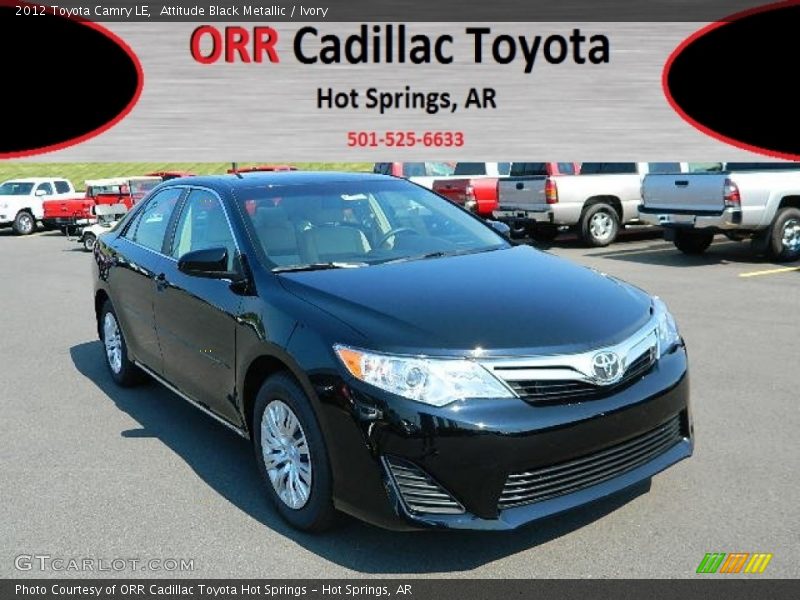Attitude Black Metallic / Ivory 2012 Toyota Camry LE