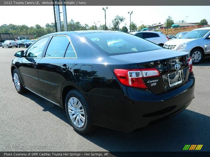 Attitude Black Metallic / Ivory 2012 Toyota Camry LE