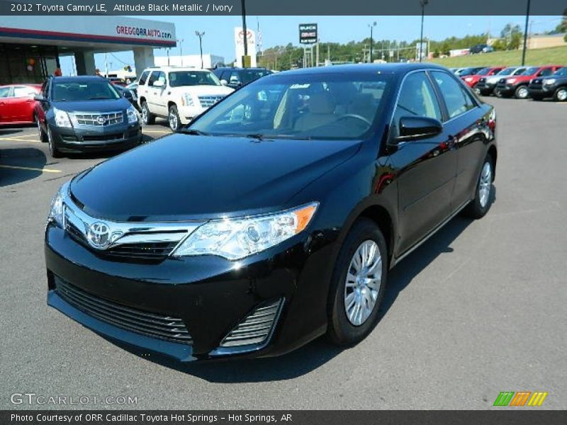 Attitude Black Metallic / Ivory 2012 Toyota Camry LE