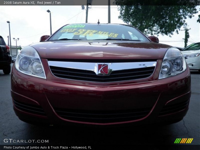 Red Jewel / Tan 2008 Saturn Aura XE