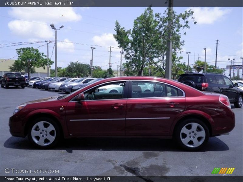 Red Jewel / Tan 2008 Saturn Aura XE