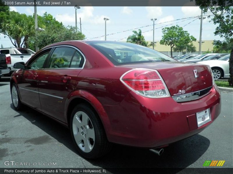 Red Jewel / Tan 2008 Saturn Aura XE