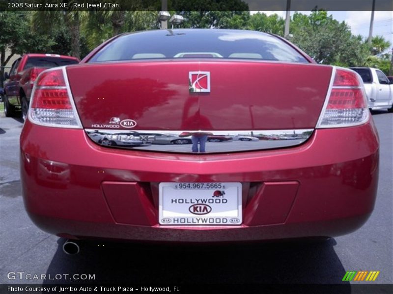 Red Jewel / Tan 2008 Saturn Aura XE