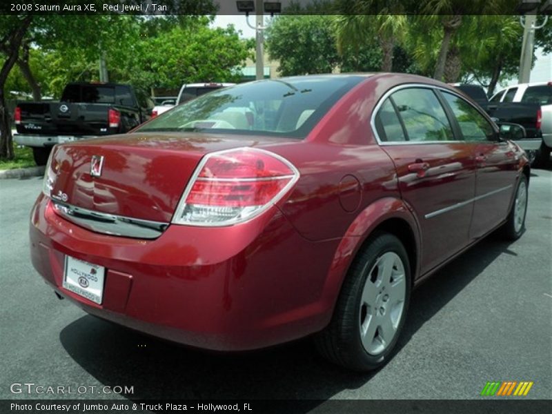 Red Jewel / Tan 2008 Saturn Aura XE