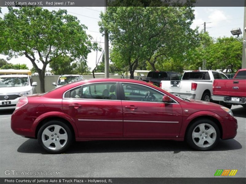 Red Jewel / Tan 2008 Saturn Aura XE