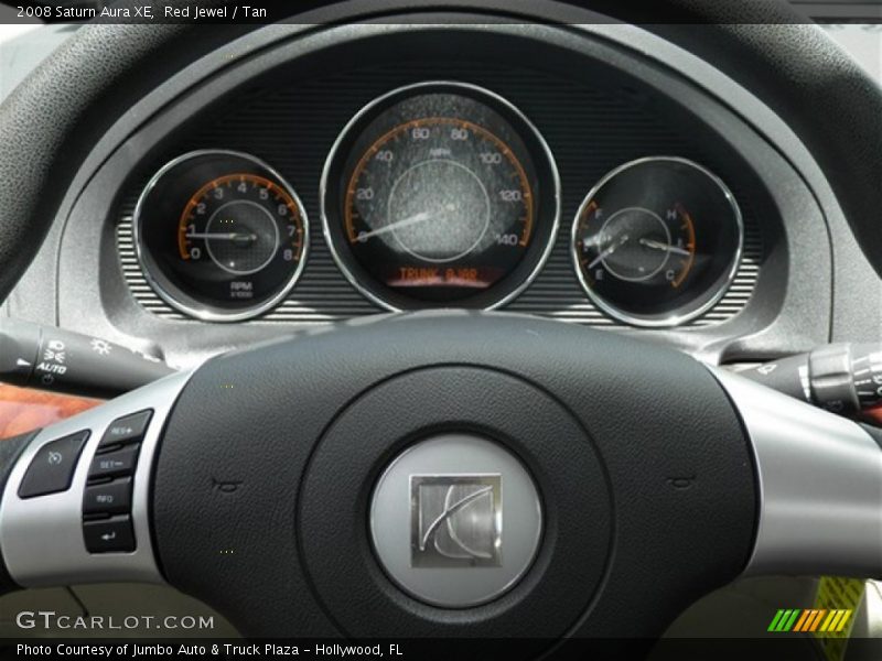 Red Jewel / Tan 2008 Saturn Aura XE