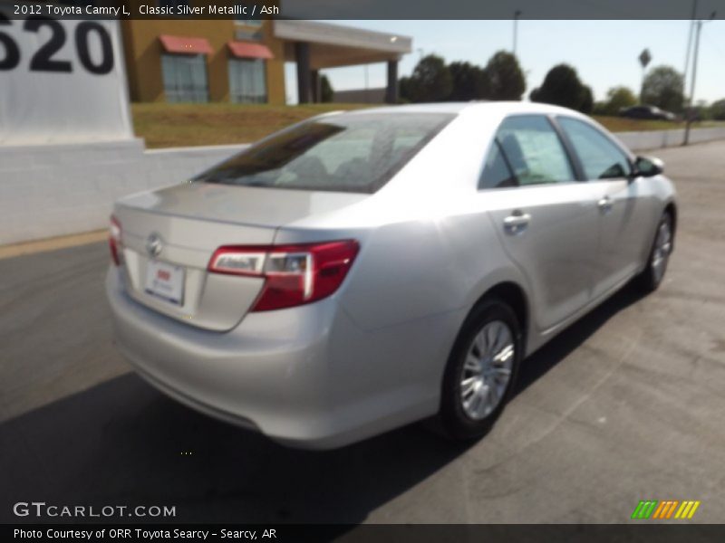 Classic Silver Metallic / Ash 2012 Toyota Camry L