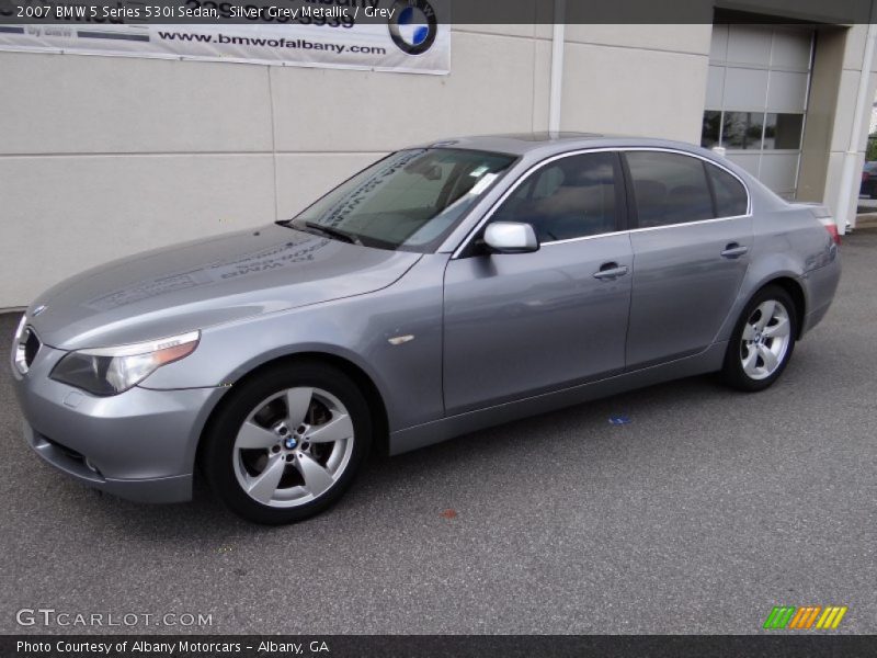 Silver Grey Metallic / Grey 2007 BMW 5 Series 530i Sedan