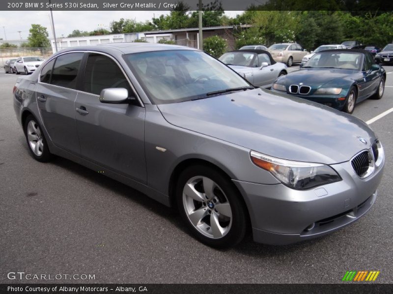 Silver Grey Metallic / Grey 2007 BMW 5 Series 530i Sedan