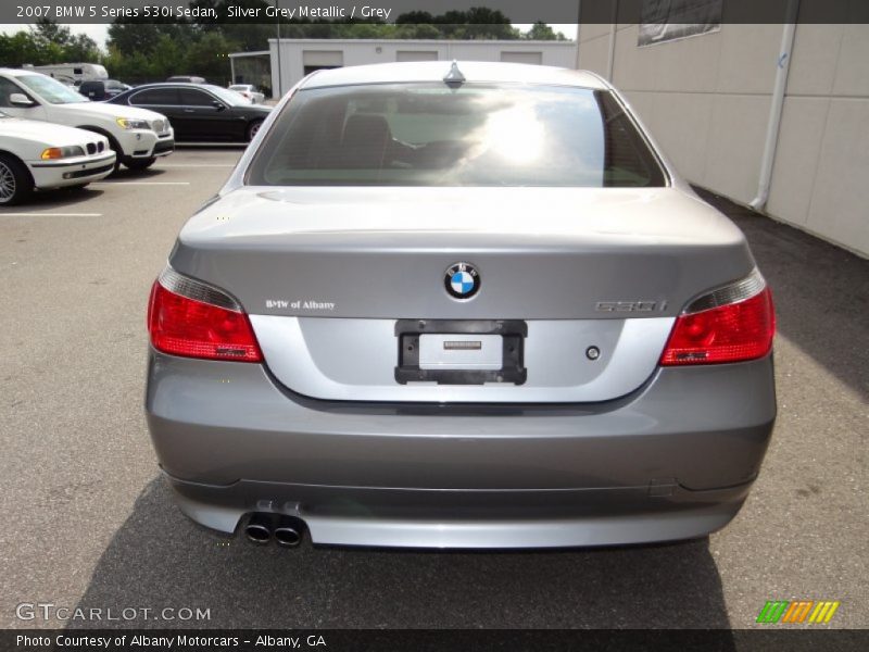 Silver Grey Metallic / Grey 2007 BMW 5 Series 530i Sedan