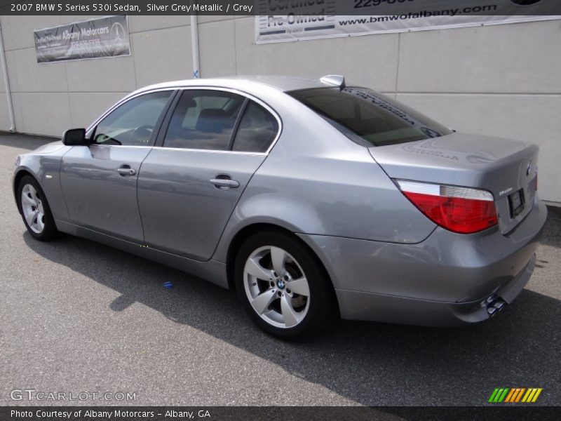 Silver Grey Metallic / Grey 2007 BMW 5 Series 530i Sedan