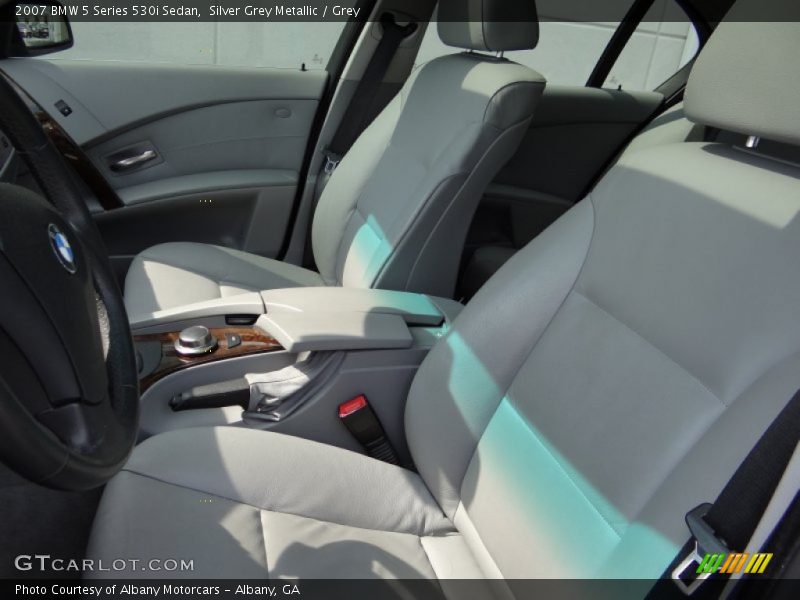 Silver Grey Metallic / Grey 2007 BMW 5 Series 530i Sedan