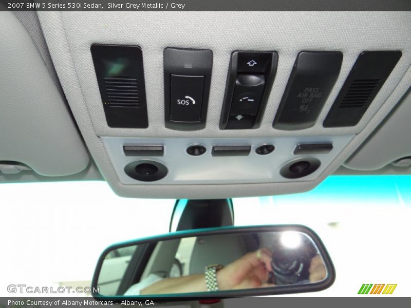 Silver Grey Metallic / Grey 2007 BMW 5 Series 530i Sedan