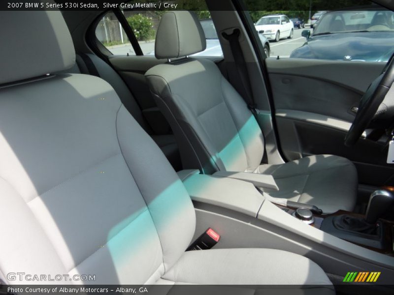 Silver Grey Metallic / Grey 2007 BMW 5 Series 530i Sedan