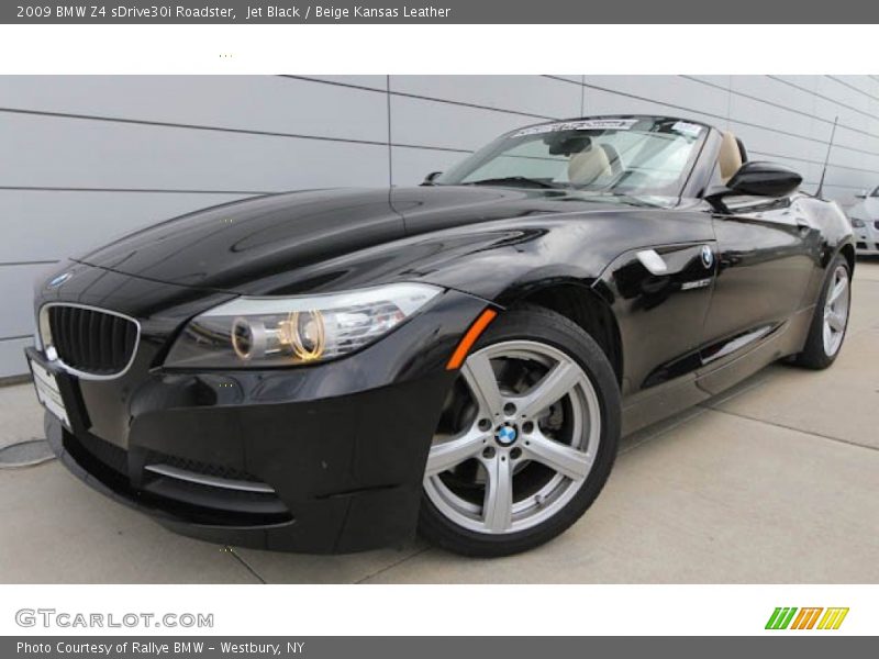 Jet Black / Beige Kansas Leather 2009 BMW Z4 sDrive30i Roadster