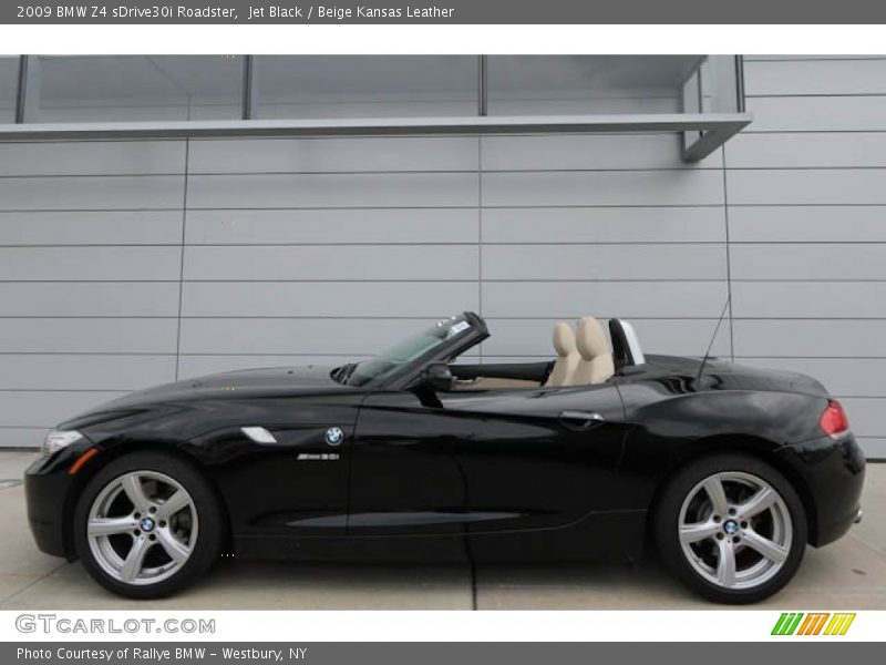 Jet Black / Beige Kansas Leather 2009 BMW Z4 sDrive30i Roadster