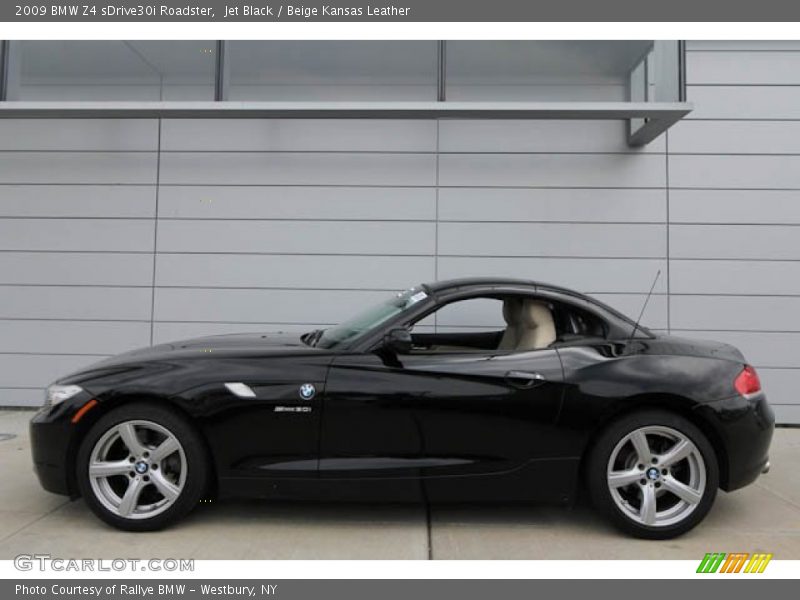 Jet Black / Beige Kansas Leather 2009 BMW Z4 sDrive30i Roadster