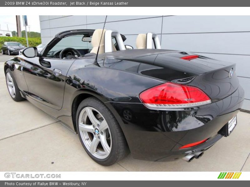 Jet Black / Beige Kansas Leather 2009 BMW Z4 sDrive30i Roadster