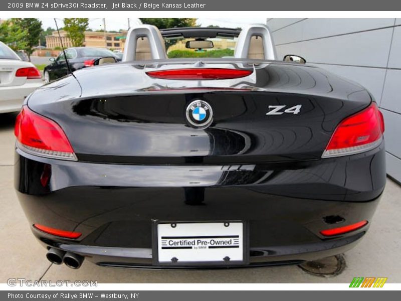 Jet Black / Beige Kansas Leather 2009 BMW Z4 sDrive30i Roadster