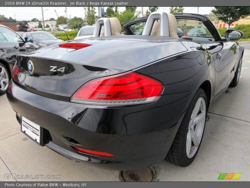 Jet Black / Beige Kansas Leather 2009 BMW Z4 sDrive30i Roadster