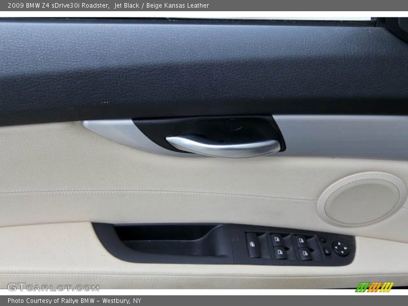 Jet Black / Beige Kansas Leather 2009 BMW Z4 sDrive30i Roadster