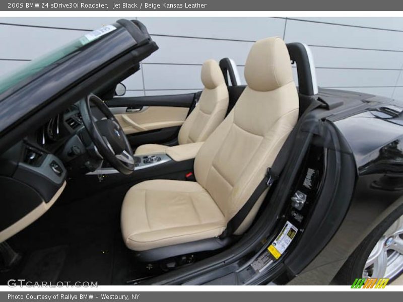 Jet Black / Beige Kansas Leather 2009 BMW Z4 sDrive30i Roadster