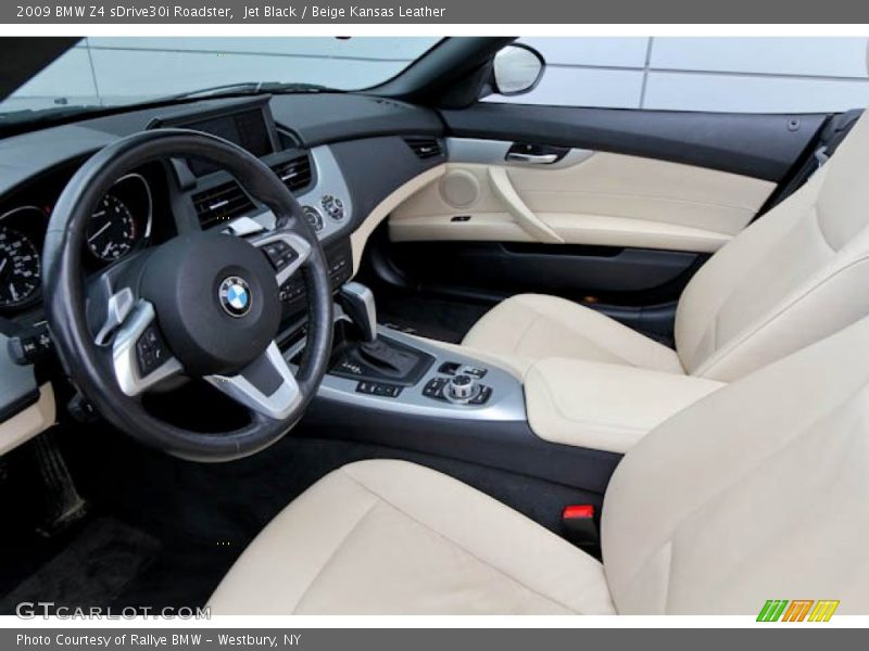 Jet Black / Beige Kansas Leather 2009 BMW Z4 sDrive30i Roadster