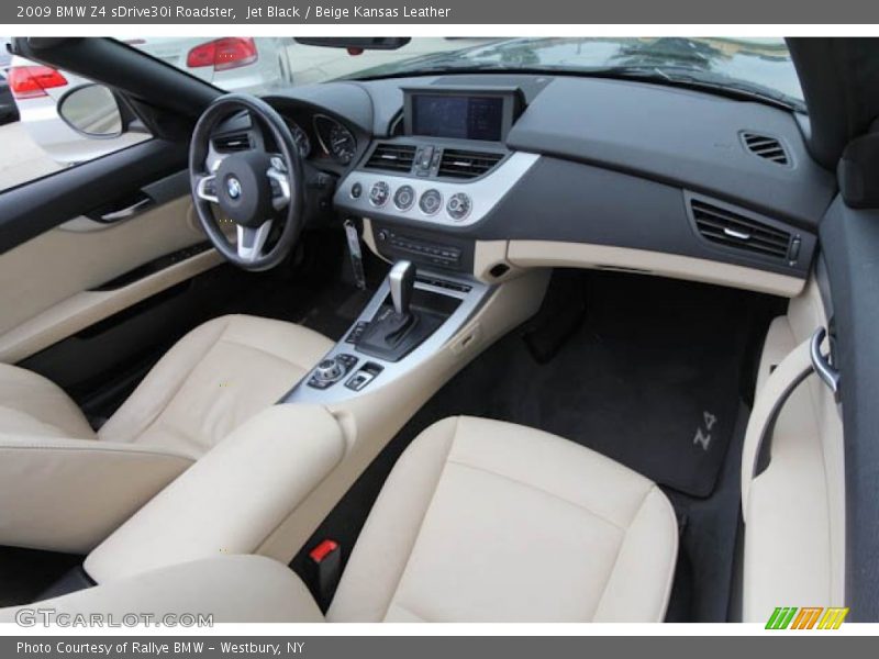 Jet Black / Beige Kansas Leather 2009 BMW Z4 sDrive30i Roadster