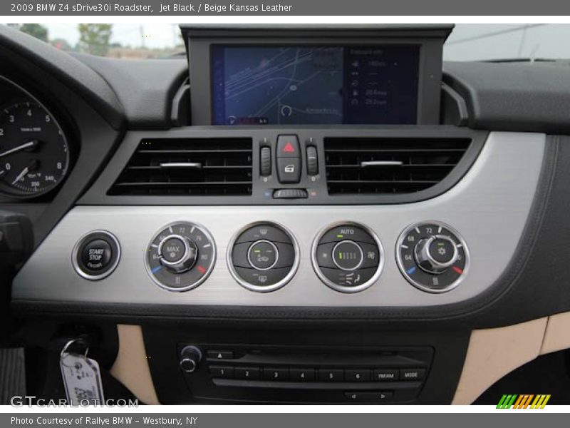 Jet Black / Beige Kansas Leather 2009 BMW Z4 sDrive30i Roadster