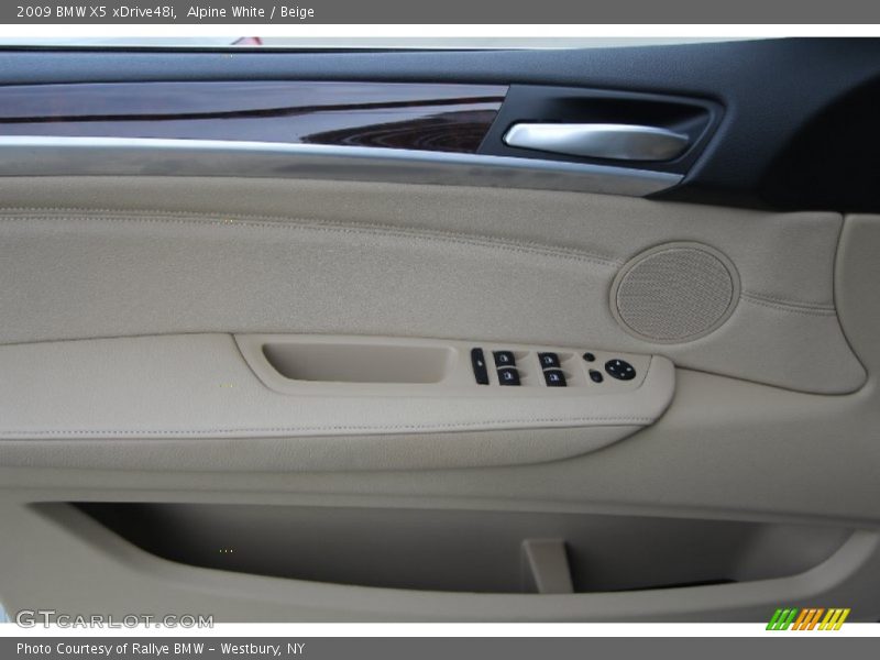 Alpine White / Beige 2009 BMW X5 xDrive48i