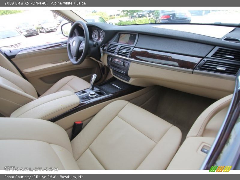 Alpine White / Beige 2009 BMW X5 xDrive48i