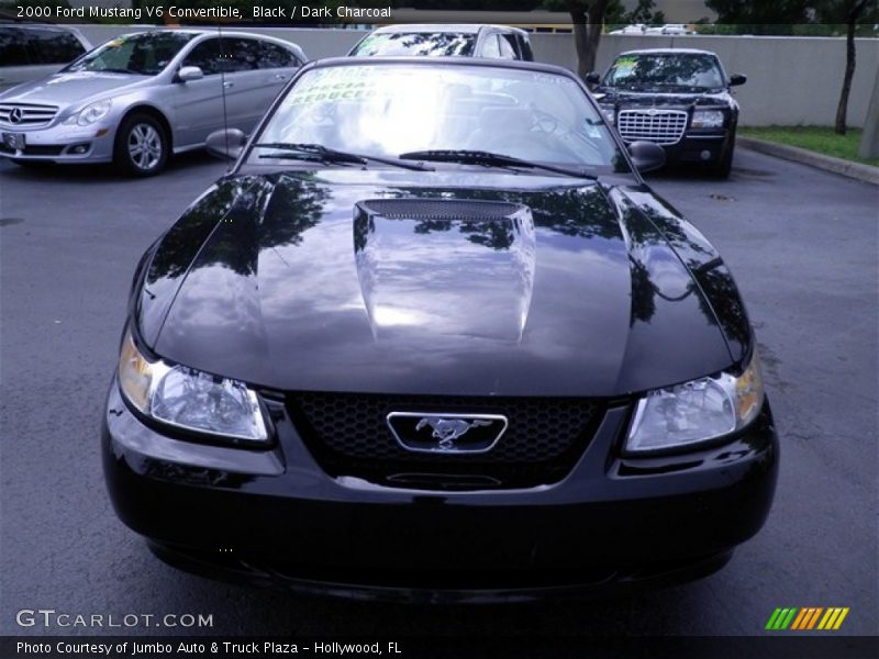 Black / Dark Charcoal 2000 Ford Mustang V6 Convertible