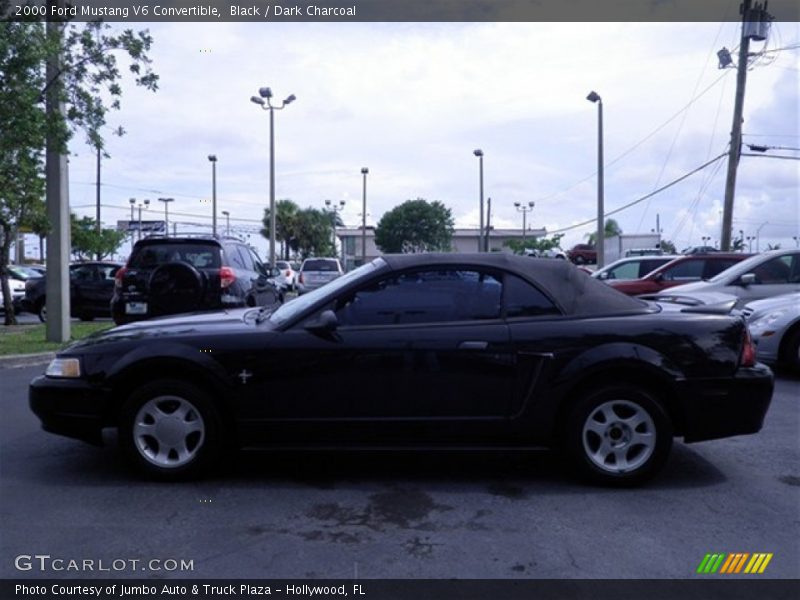 Black / Dark Charcoal 2000 Ford Mustang V6 Convertible