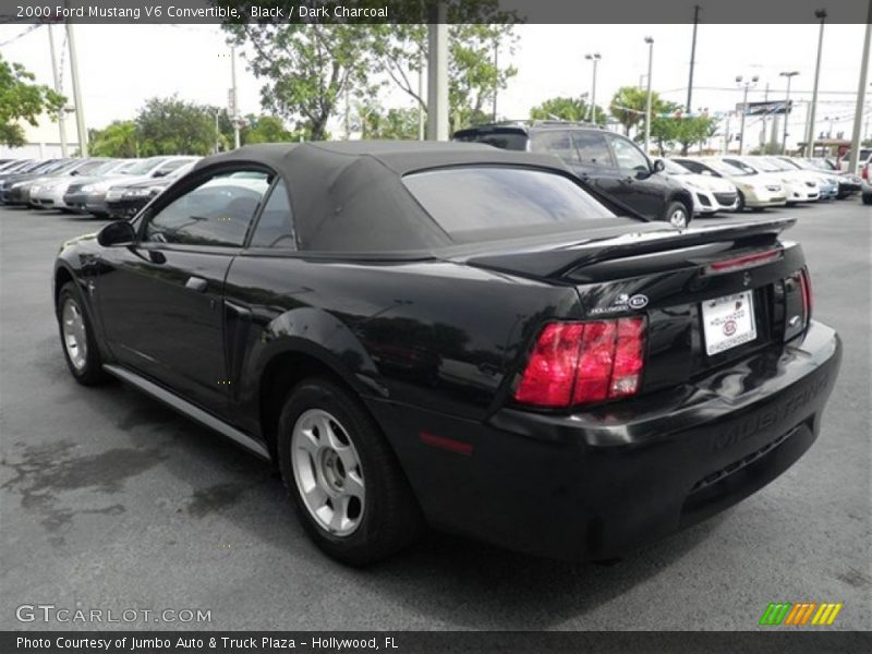 Black / Dark Charcoal 2000 Ford Mustang V6 Convertible