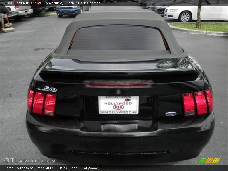 Black / Dark Charcoal 2000 Ford Mustang V6 Convertible