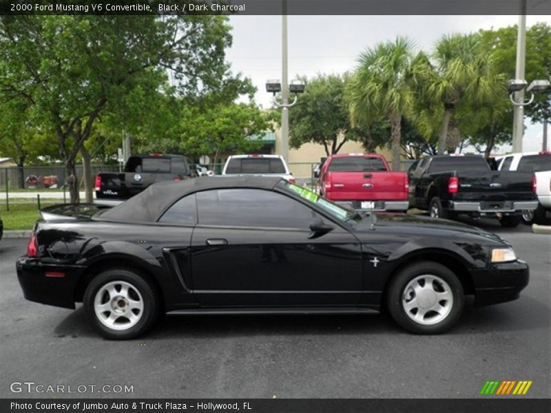 Black / Dark Charcoal 2000 Ford Mustang V6 Convertible