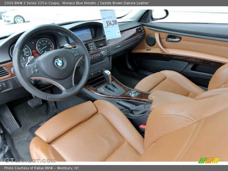 Monaco Blue Metallic / Saddle Brown Dakota Leather 2009 BMW 3 Series 335xi Coupe