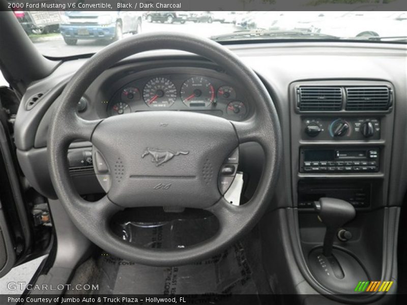 Black / Dark Charcoal 2000 Ford Mustang V6 Convertible