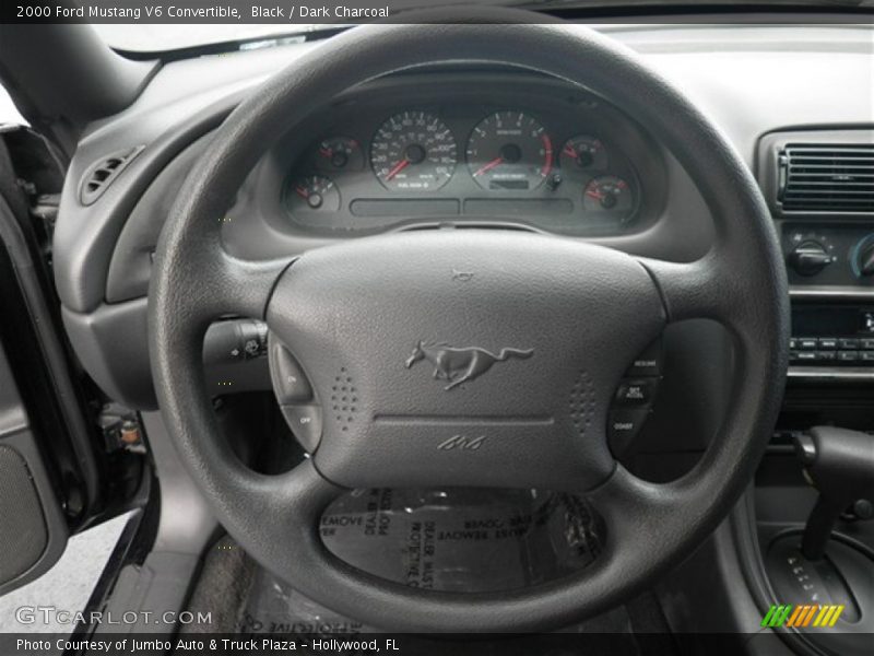Black / Dark Charcoal 2000 Ford Mustang V6 Convertible