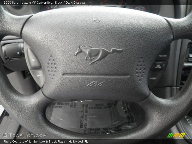 Black / Dark Charcoal 2000 Ford Mustang V6 Convertible