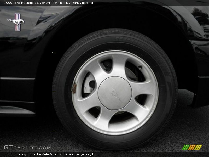 Black / Dark Charcoal 2000 Ford Mustang V6 Convertible