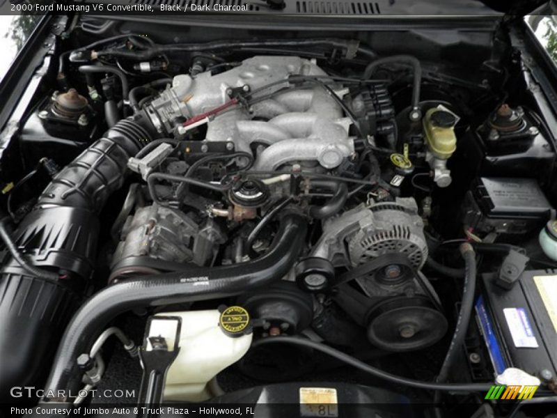 Black / Dark Charcoal 2000 Ford Mustang V6 Convertible