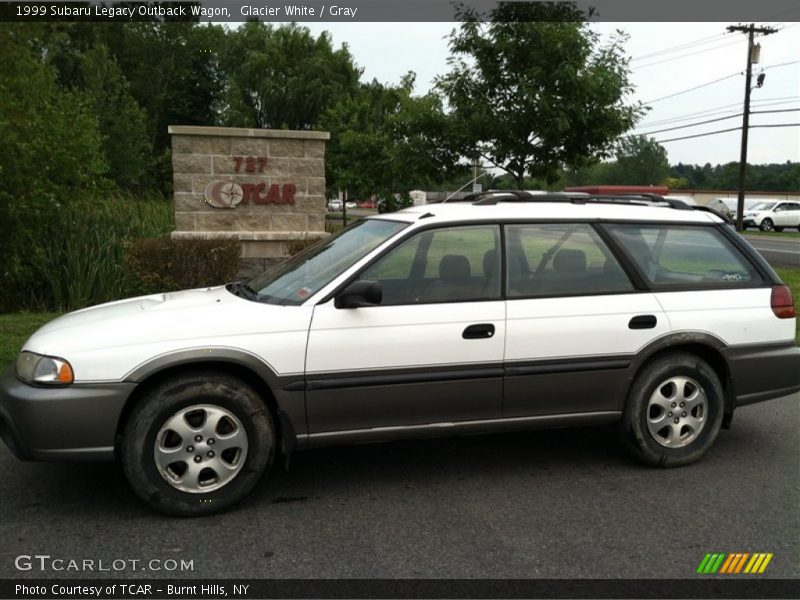Glacier White / Gray 1999 Subaru Legacy Outback Wagon