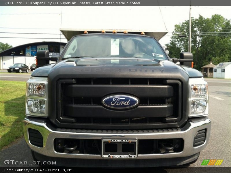 Forest Green Metallic / Steel 2011 Ford F350 Super Duty XLT SuperCab Chassis