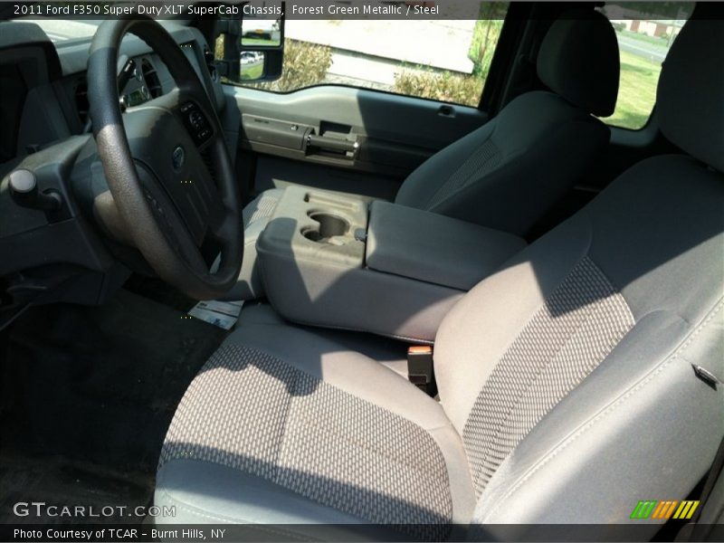Forest Green Metallic / Steel 2011 Ford F350 Super Duty XLT SuperCab Chassis
