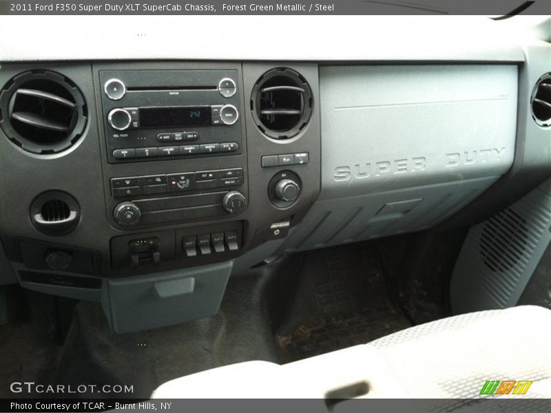Forest Green Metallic / Steel 2011 Ford F350 Super Duty XLT SuperCab Chassis