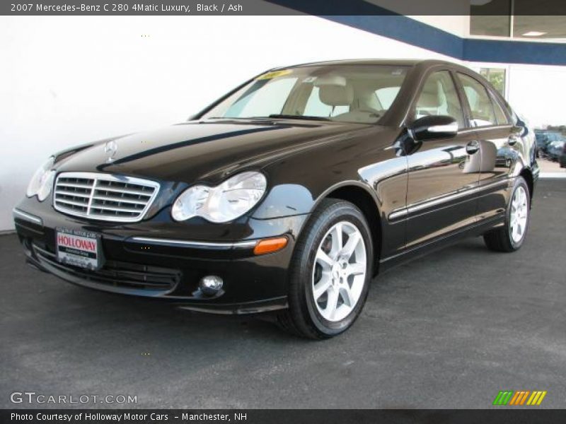 Black / Ash 2007 Mercedes-Benz C 280 4Matic Luxury